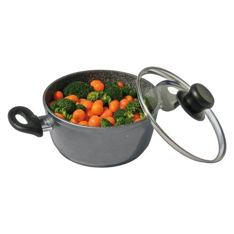 Stoneline | Cooking pot | 7451 | 1.5 L | die-cast aluminium | Grey | Lid included - 2